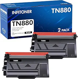TN880 Super High Yield Toner for Brother Printers - 2-Pack