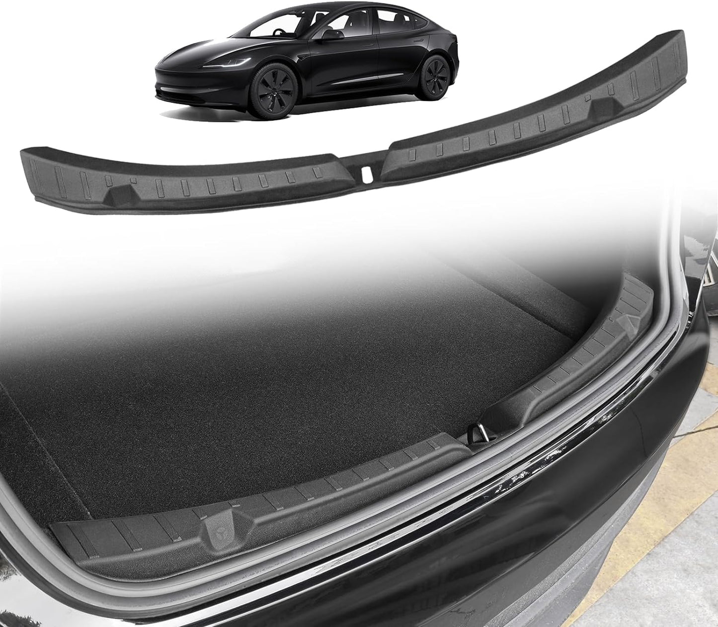 Upgrade Rear Bumper & Trunk Sill Cover for Tesla Model 3
