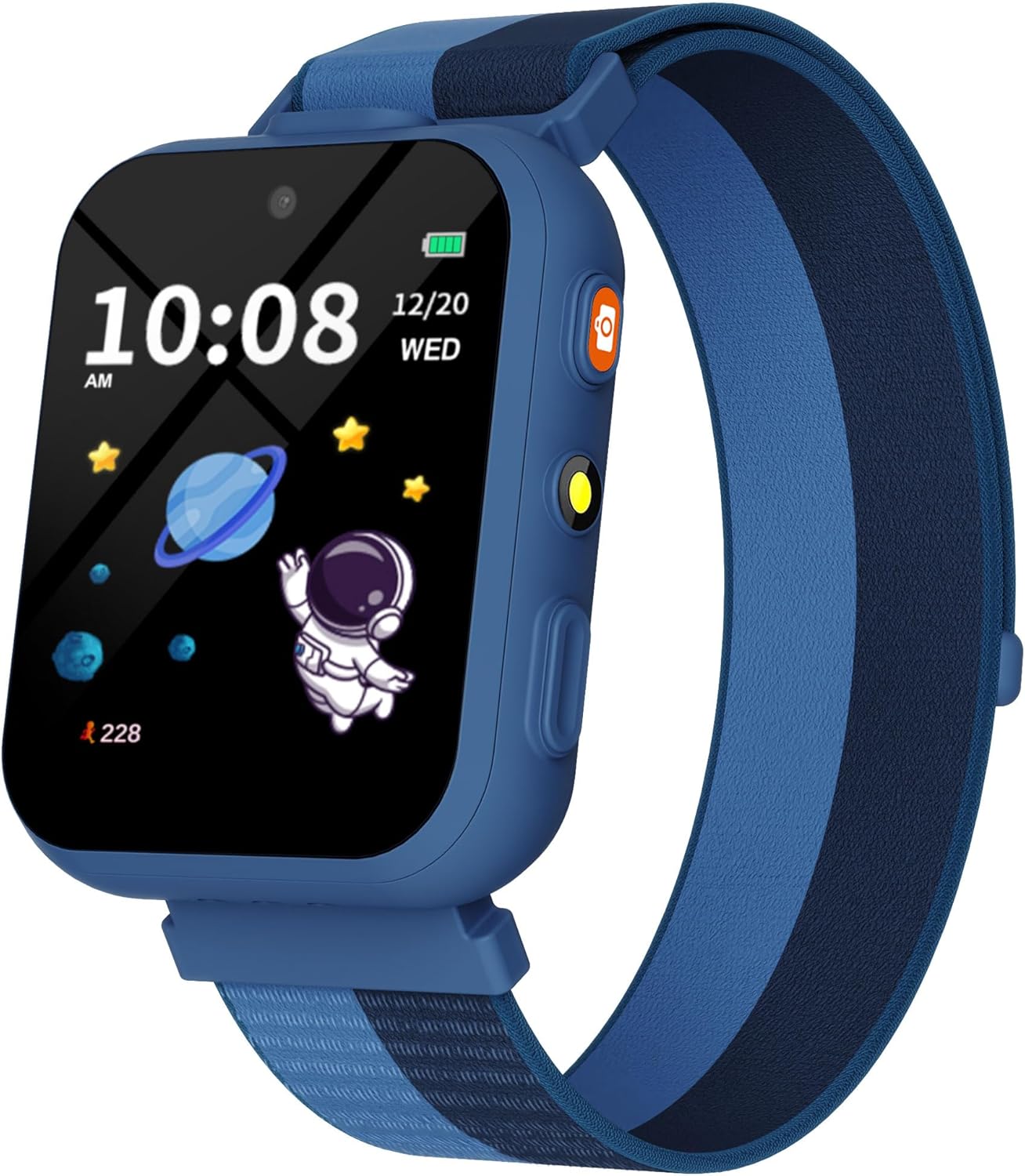 Kid's Smart Watch: Dual Cameras, Games, Music, Pedometer - Blue