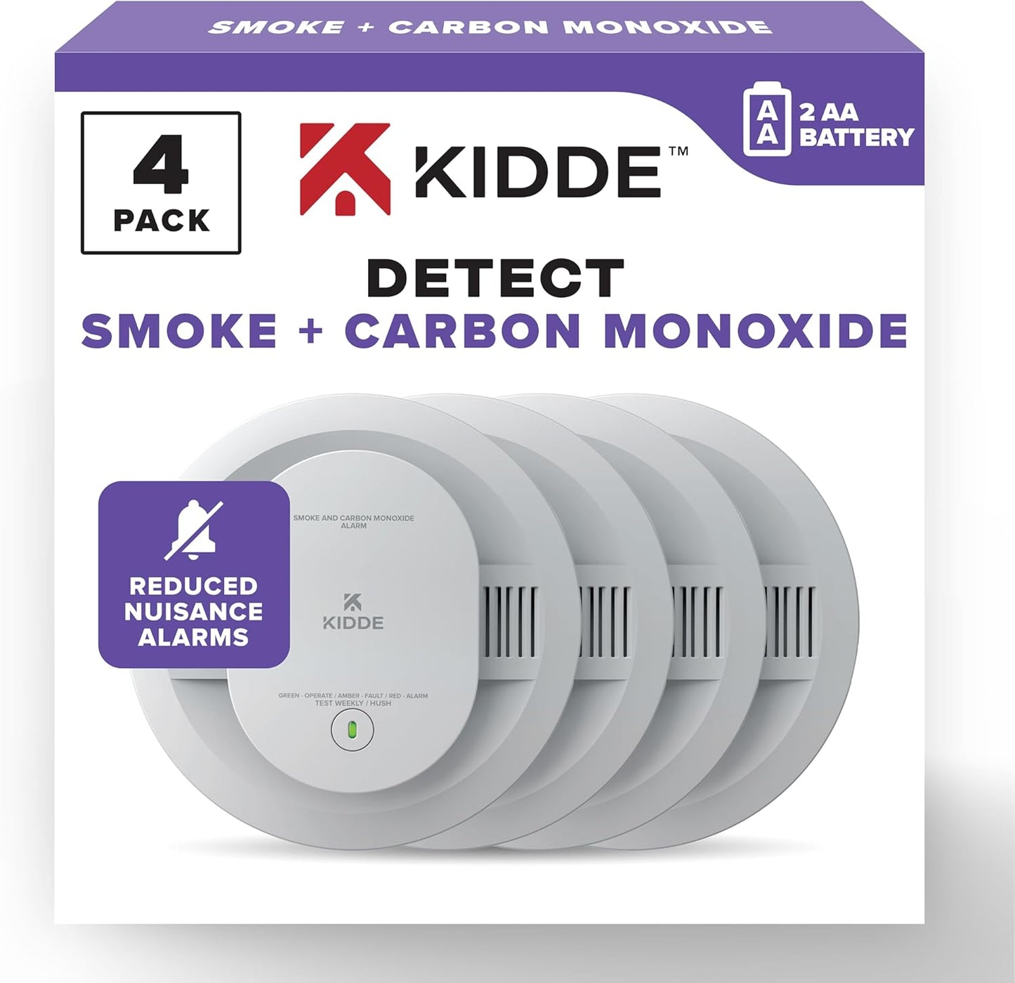 Kidde Smoke & Carbon Monoxide Detector for Home Safety
