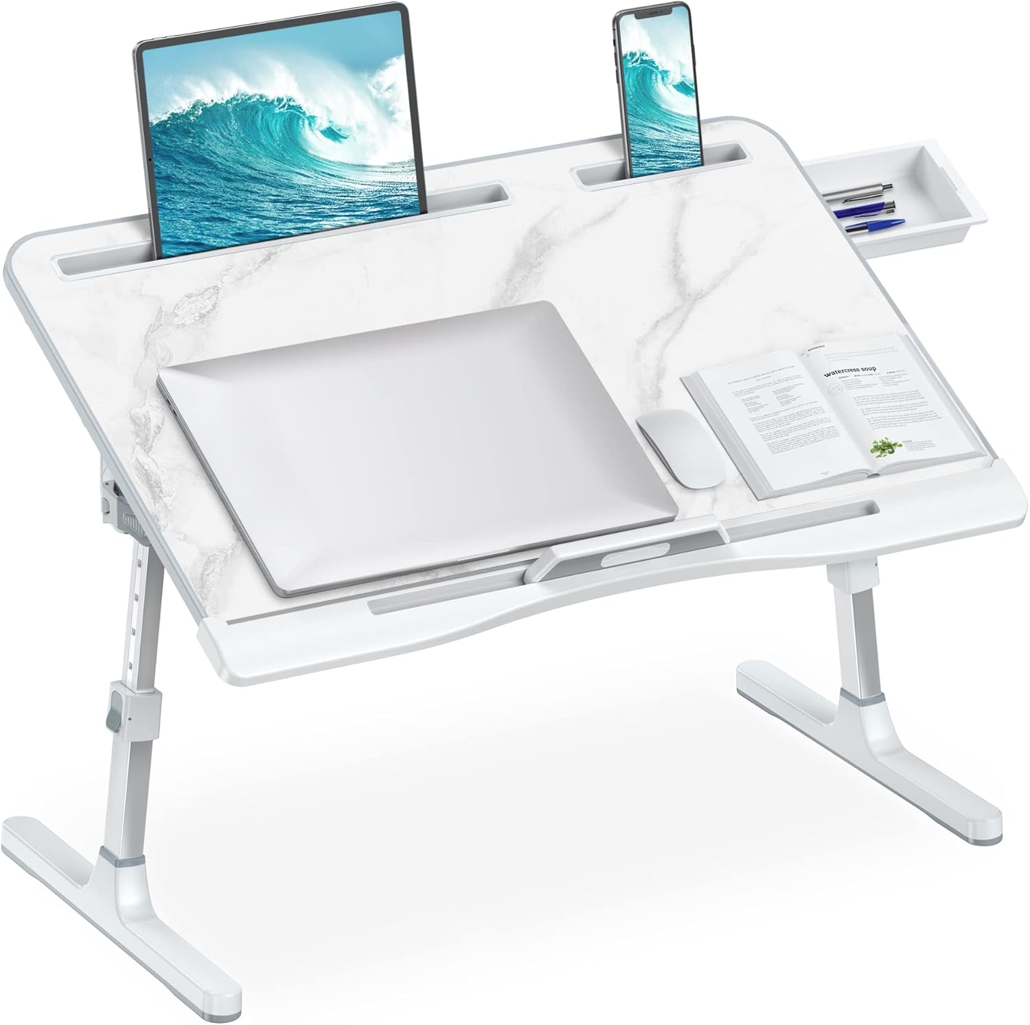 Adjustable Laptop Bed Desk - Foldable & Spacious! - HETTHI -