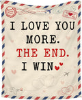 Anniversary Wedding Gifts for Women - I Love You More Blanket