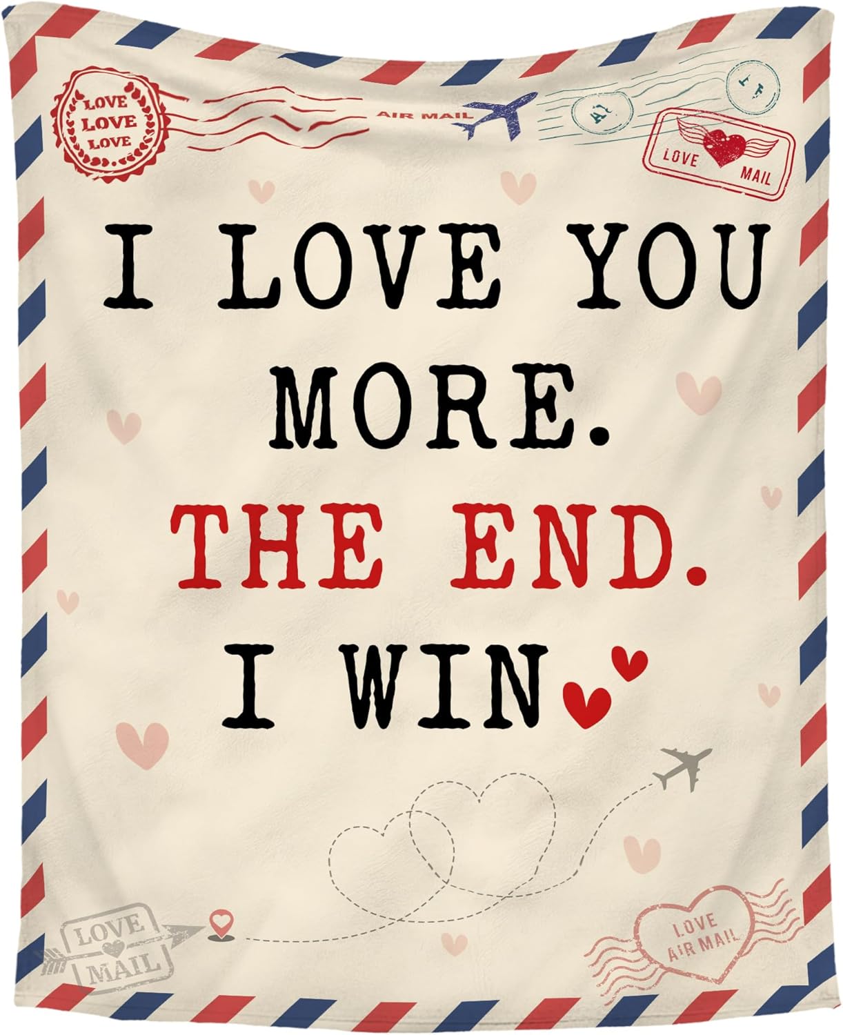 Anniversary Wedding Gifts for Women - I Love You More Blanket