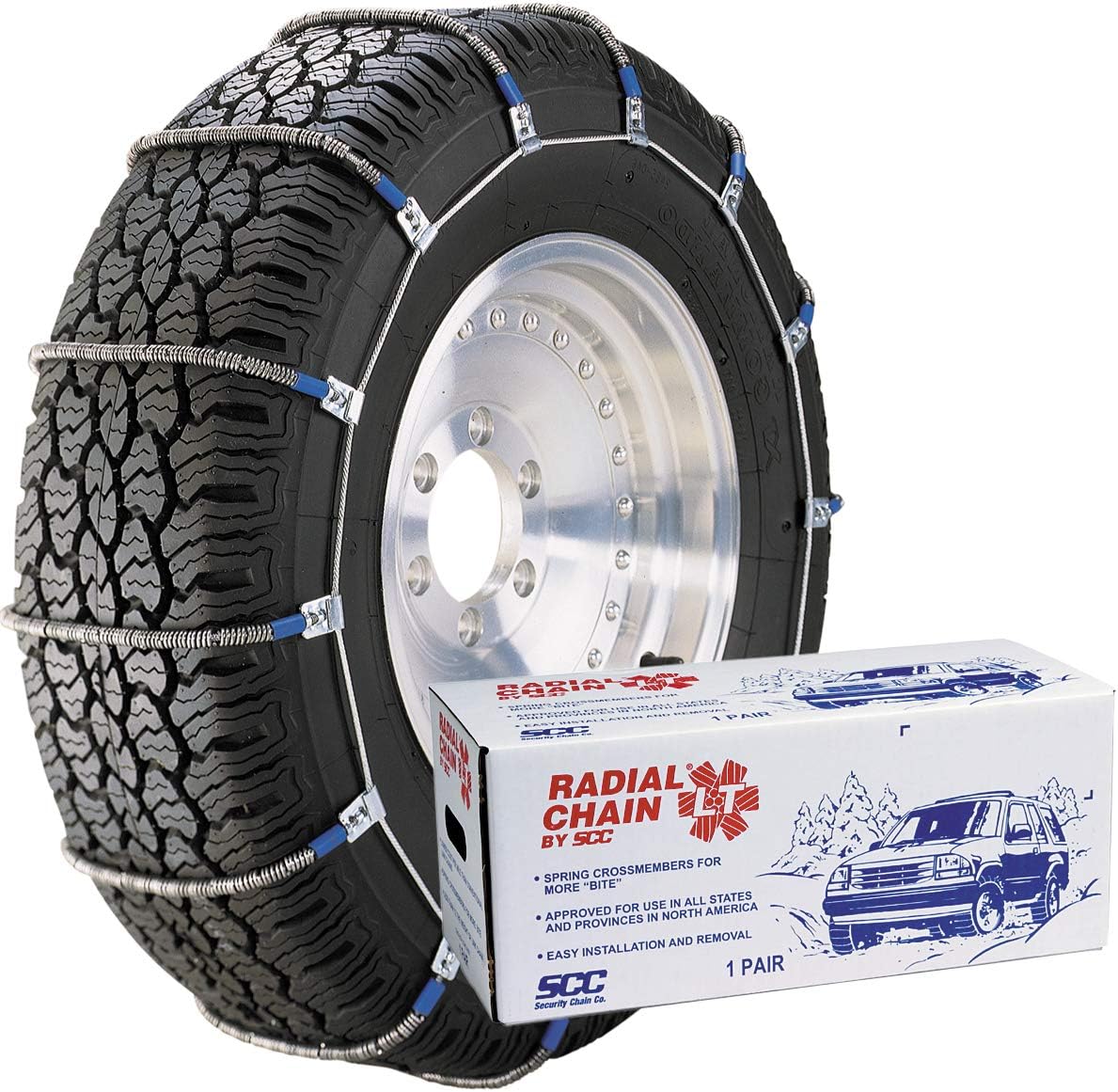 SCC TC2111MM Radial Chain LT Cable Tire Traction Chain Set