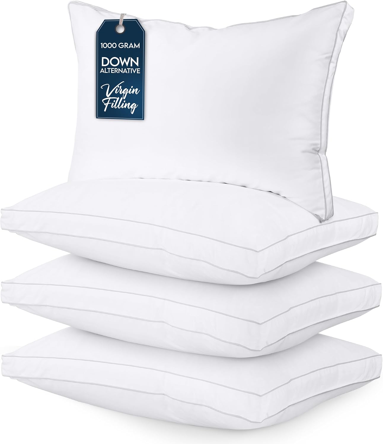 Utopia Bedding Bed Pillows Set of 4 for Queen Size Sleepers