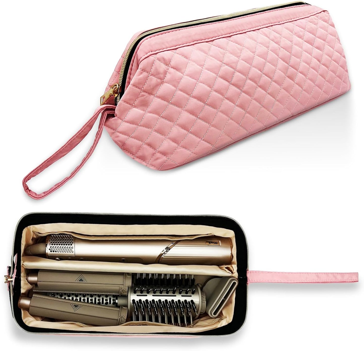 Pink Hair Tools Travel Bag - Waterproof & Shockproof