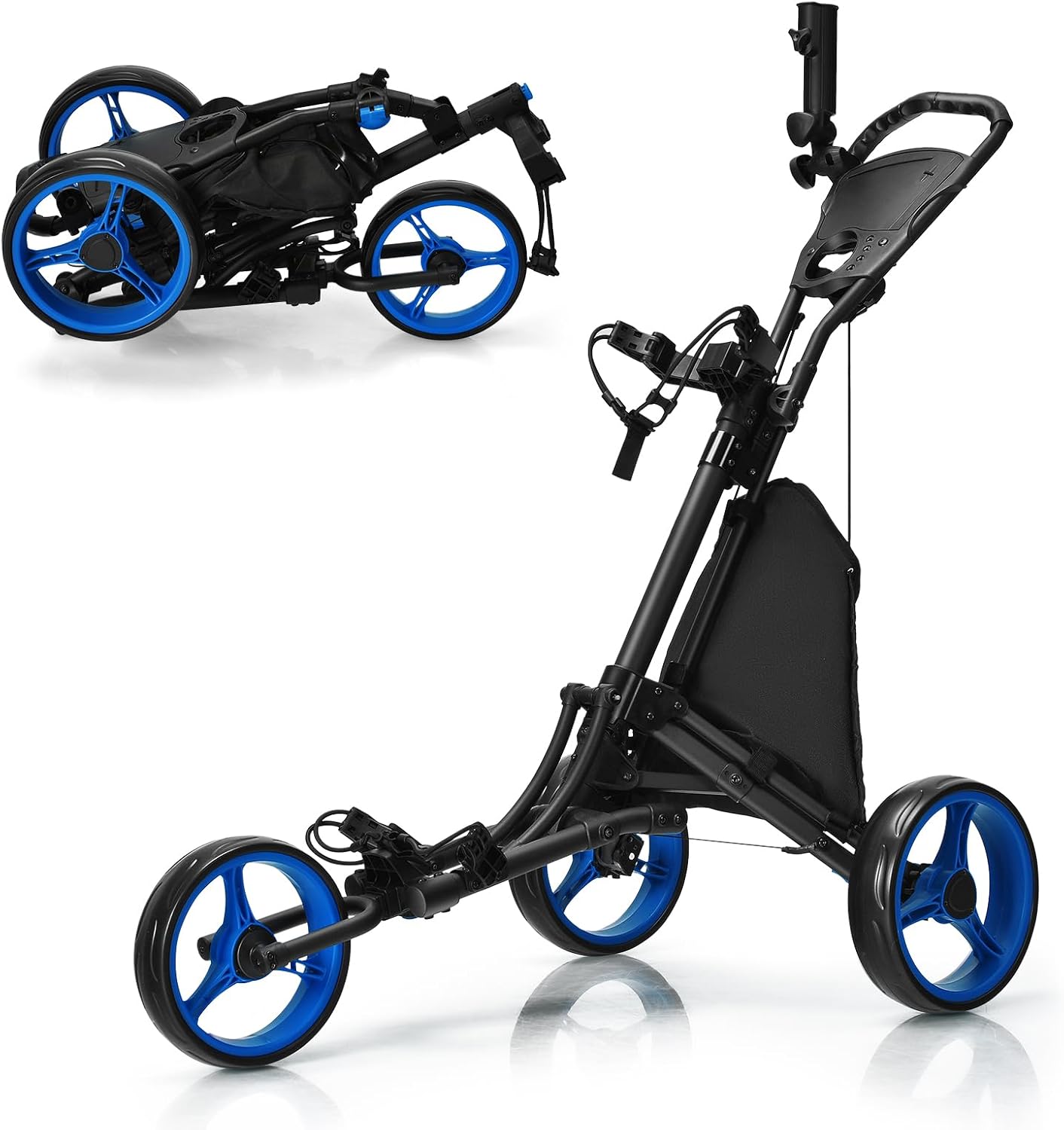 Tangkula Lightweight Golf Push Cart - Easy Maneuverability!