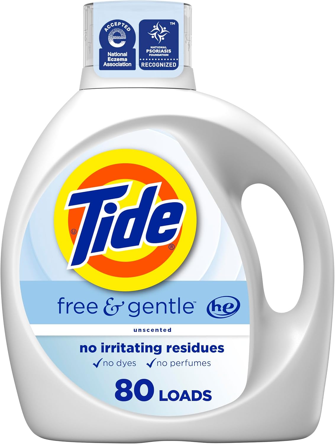 Tide Free & Gentle 105 oz: Gentle on Skin