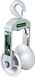 6 in Cable Puller Sheave with Hook and Yoke - 6500 lb Capacity