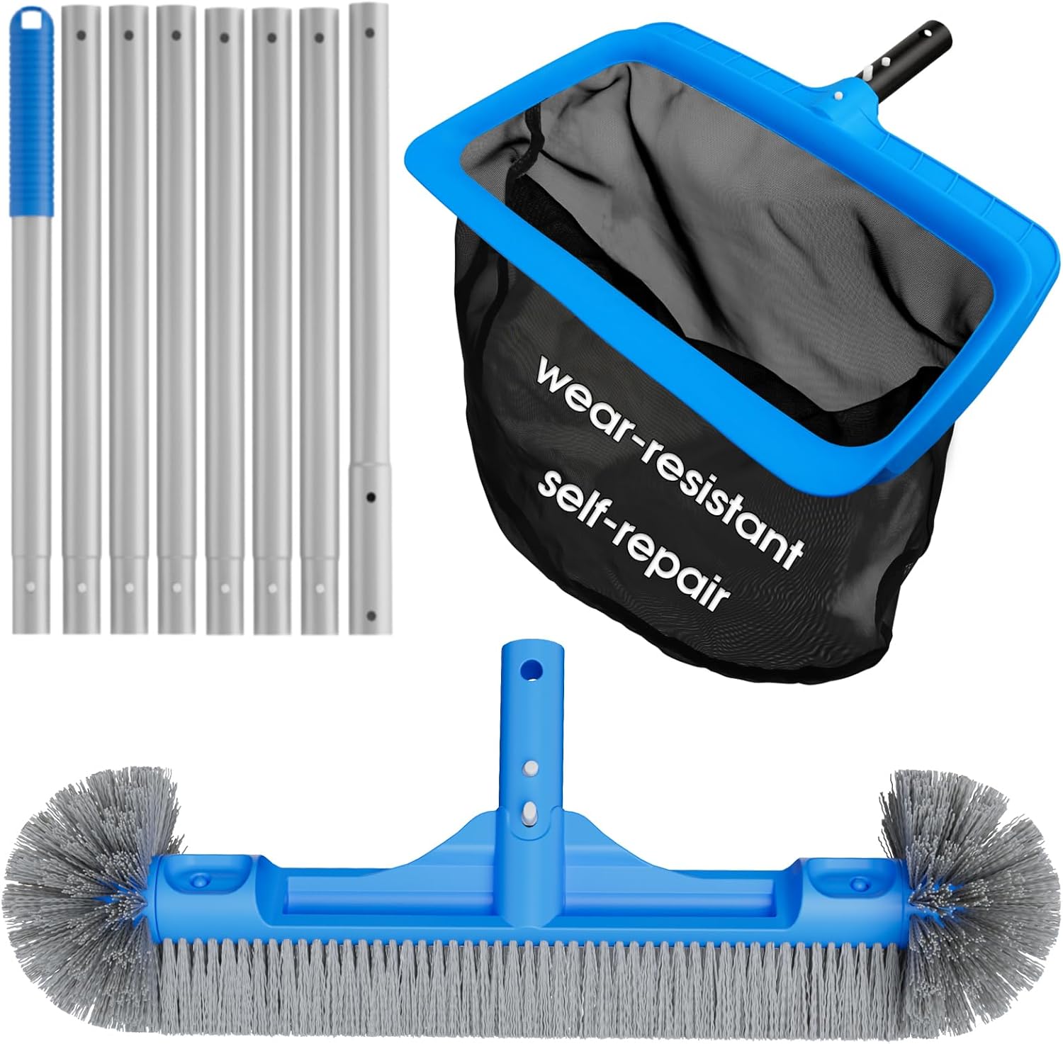 Pool Cleaning Kit Full Set for Above Ground and In-ground Pools