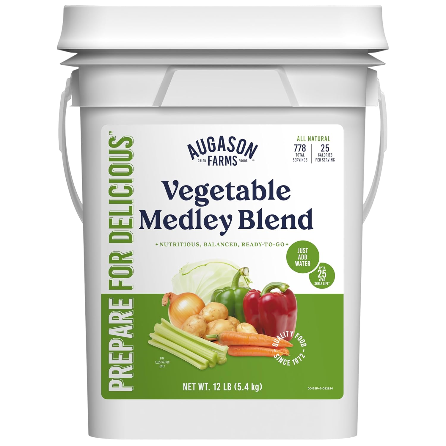 Augason Farms Vegetable Medley Blend for Emergency Food Supply