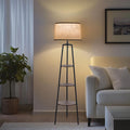 3 Tier Shelf Floor Lamp for Living Room - Adjustable 3-Mode Lighting