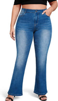 High Waisted Jeans for Women Plus Size Bootcut - Flattering Fit SQIQY