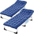 Folding Camping Cot for Adults 500lb Capacity - Heavy Duty Double