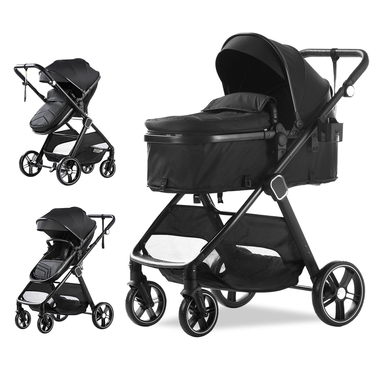 Trenana 2 in1 Baby Stroller: High Landscape Reversible Design