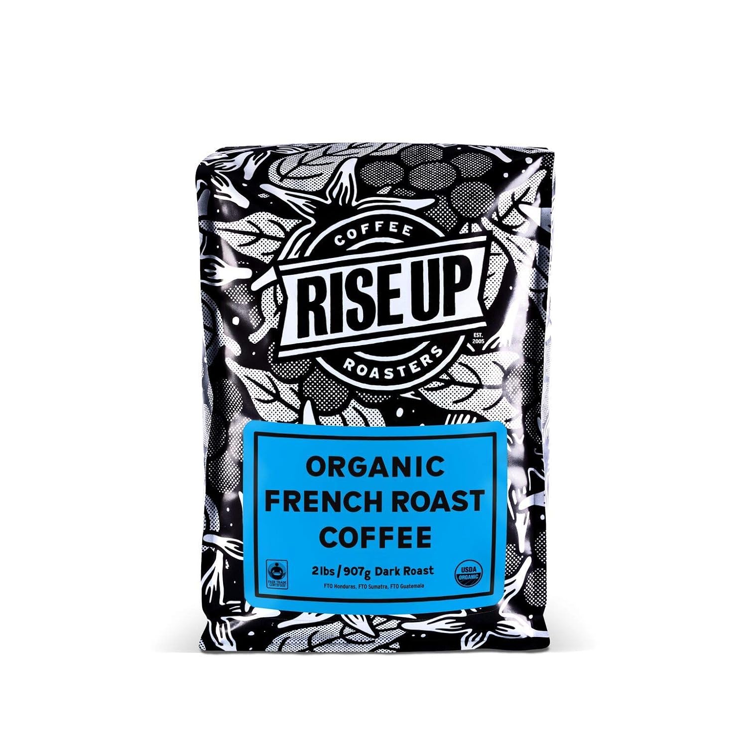Organic French Dark Roast Coffee - Bold and Intense Flavor