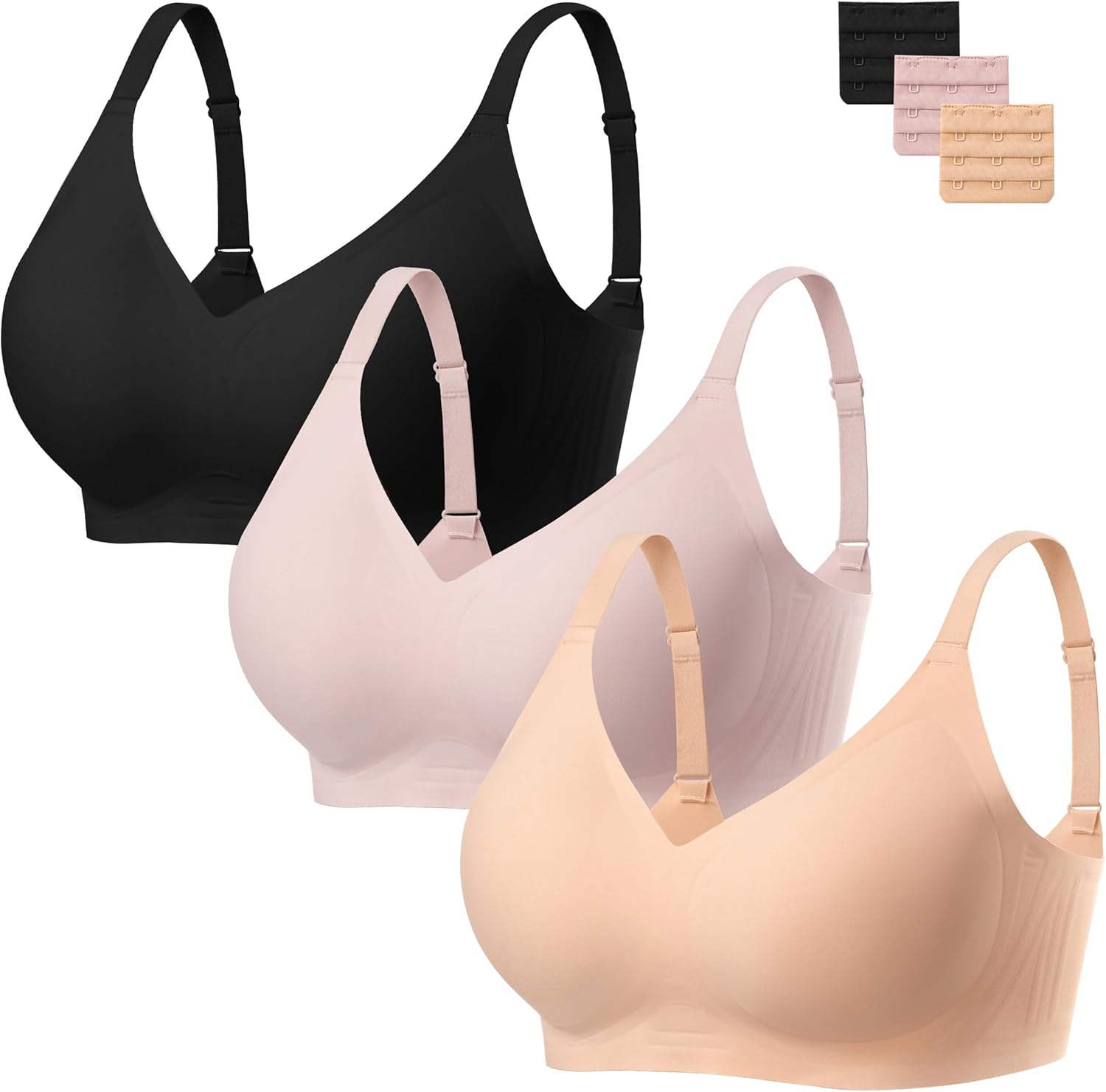 Comfort Seamless Wireless Bra for Women with Full Coverage