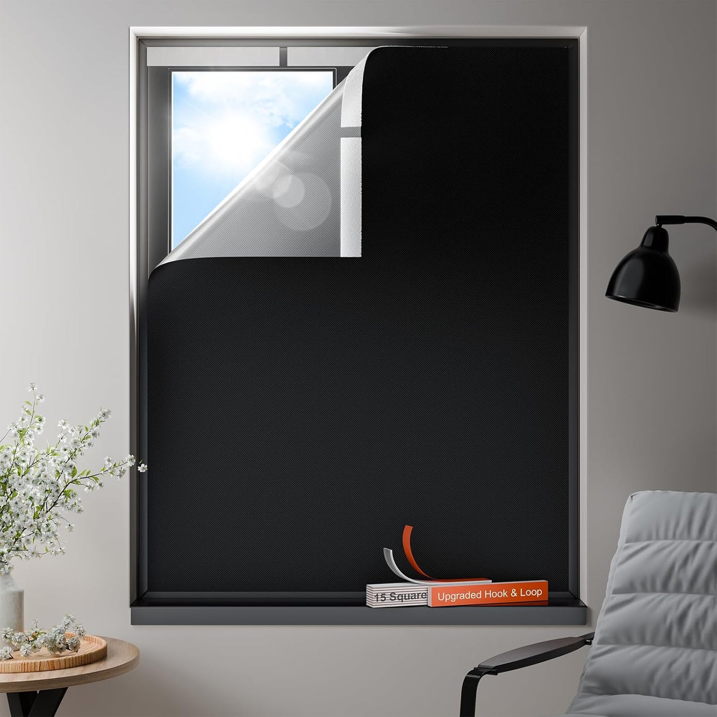 100% Blackout Curtains for Bedroom and Nursery, Portable Shades