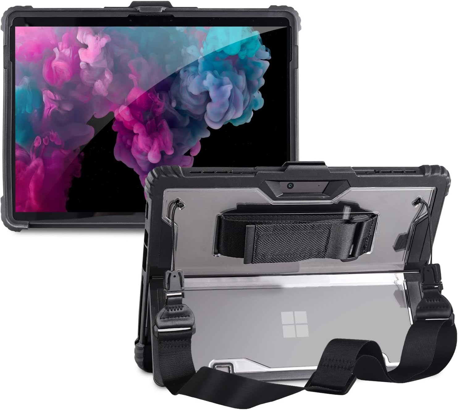 Rugged AOAO Case for Microsoft Surface Pro 8 with Straps