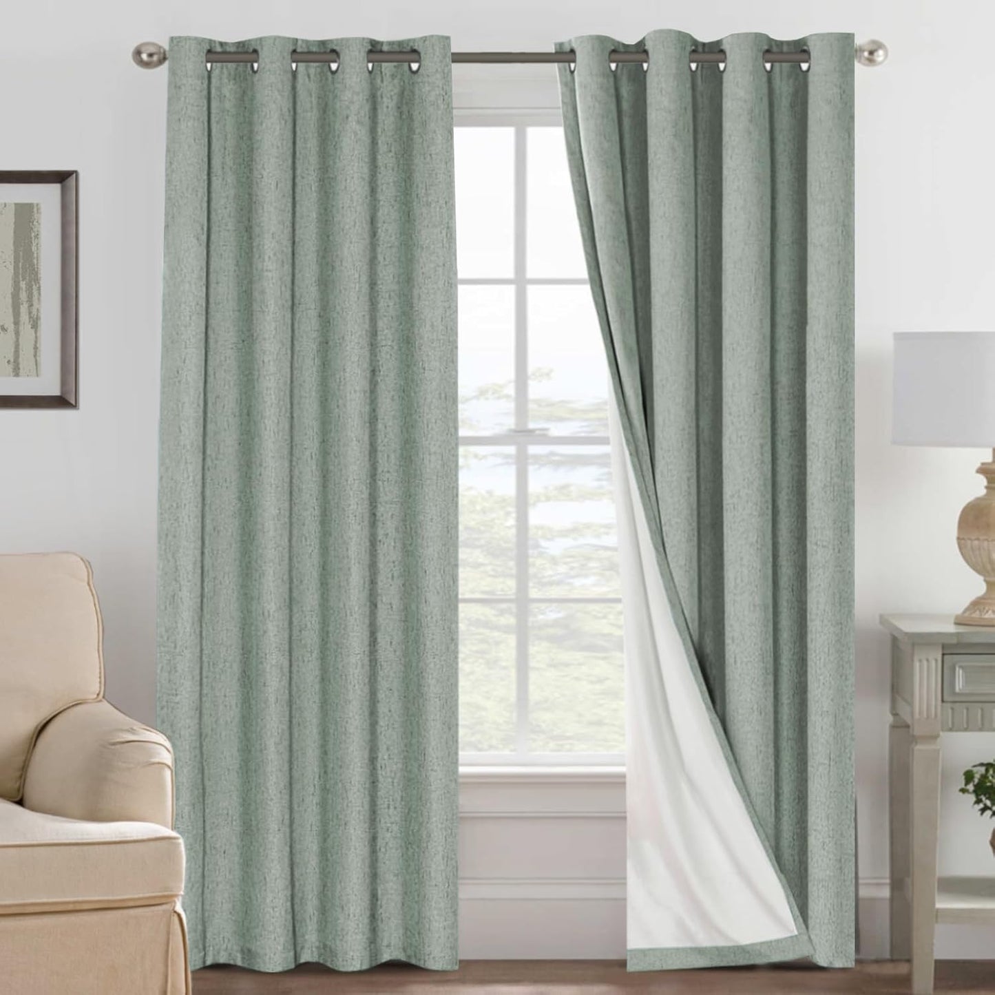H.VERSAILTEX 100% Blackout Curtains for Bedroom and Living Room
