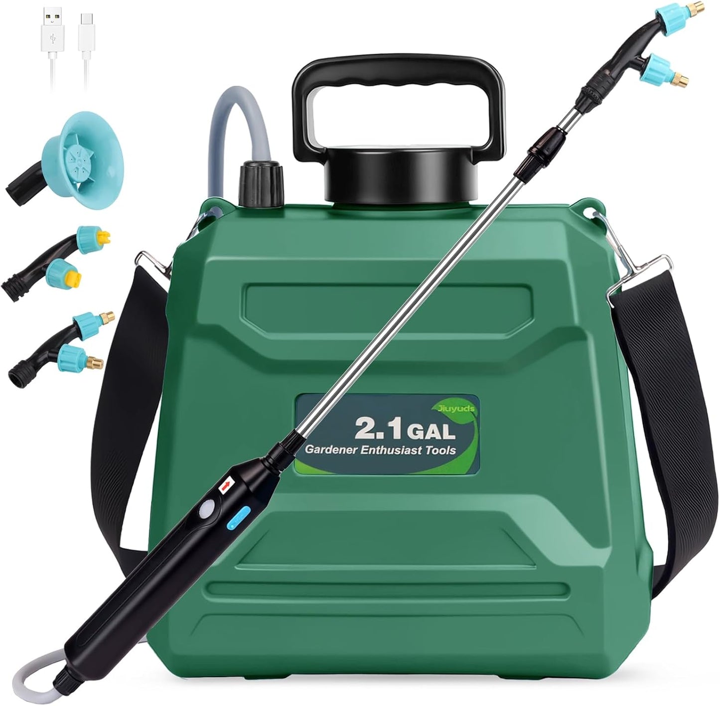 2.1 Gallon Battery Powered Garden Sprayer for Effortless Gardening