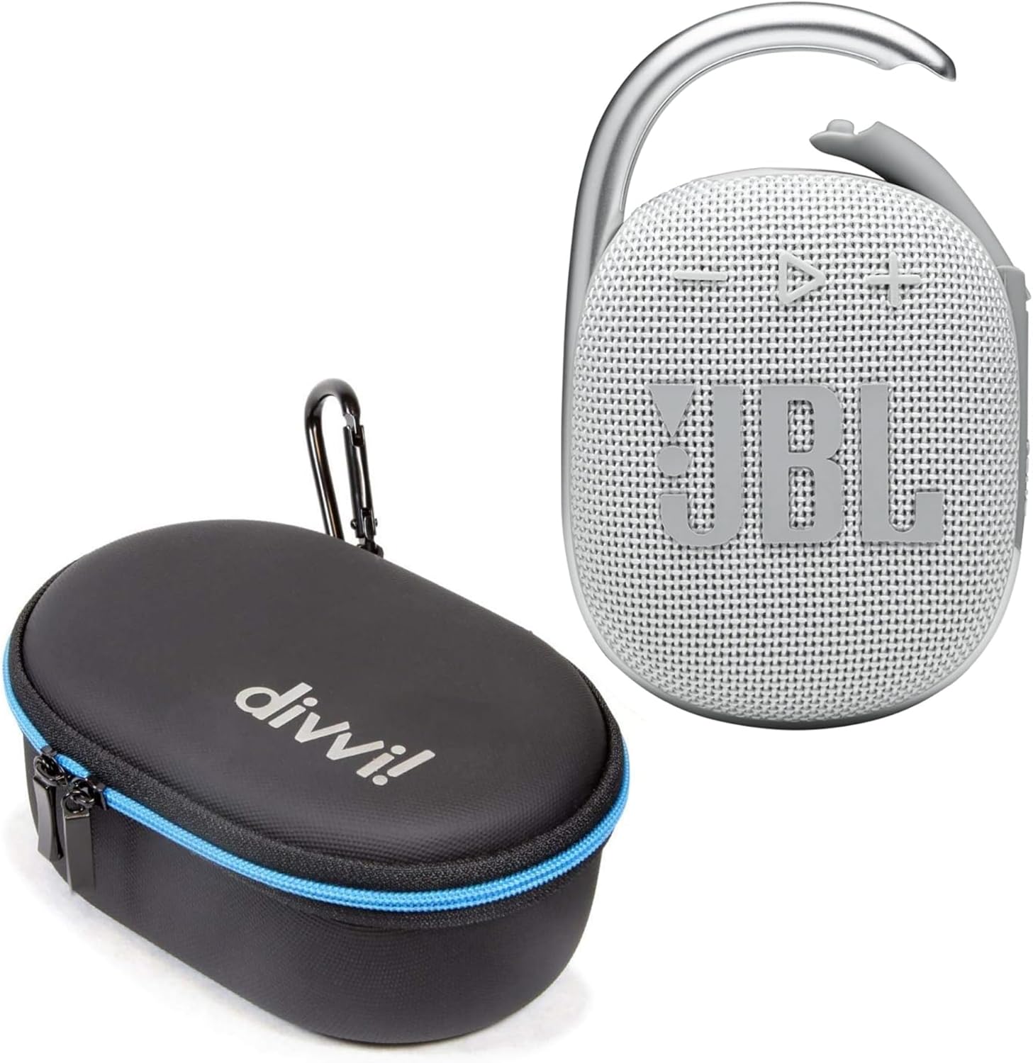 JBL Clip 4 Portable Speaker + Protective Case Bundle