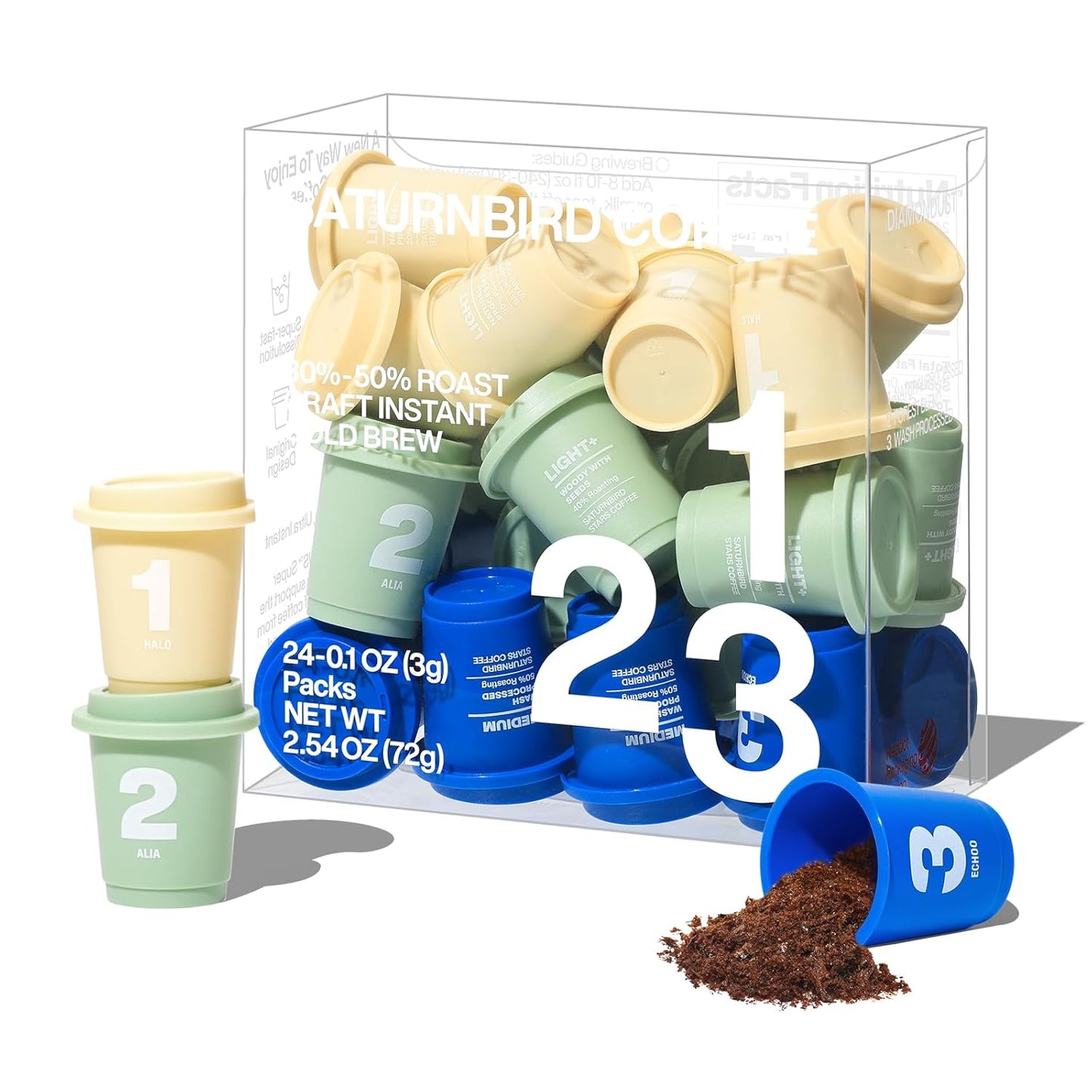 SATURNBIRD Instant Cold Brew Coffee Variety Pack for Iced Coffee