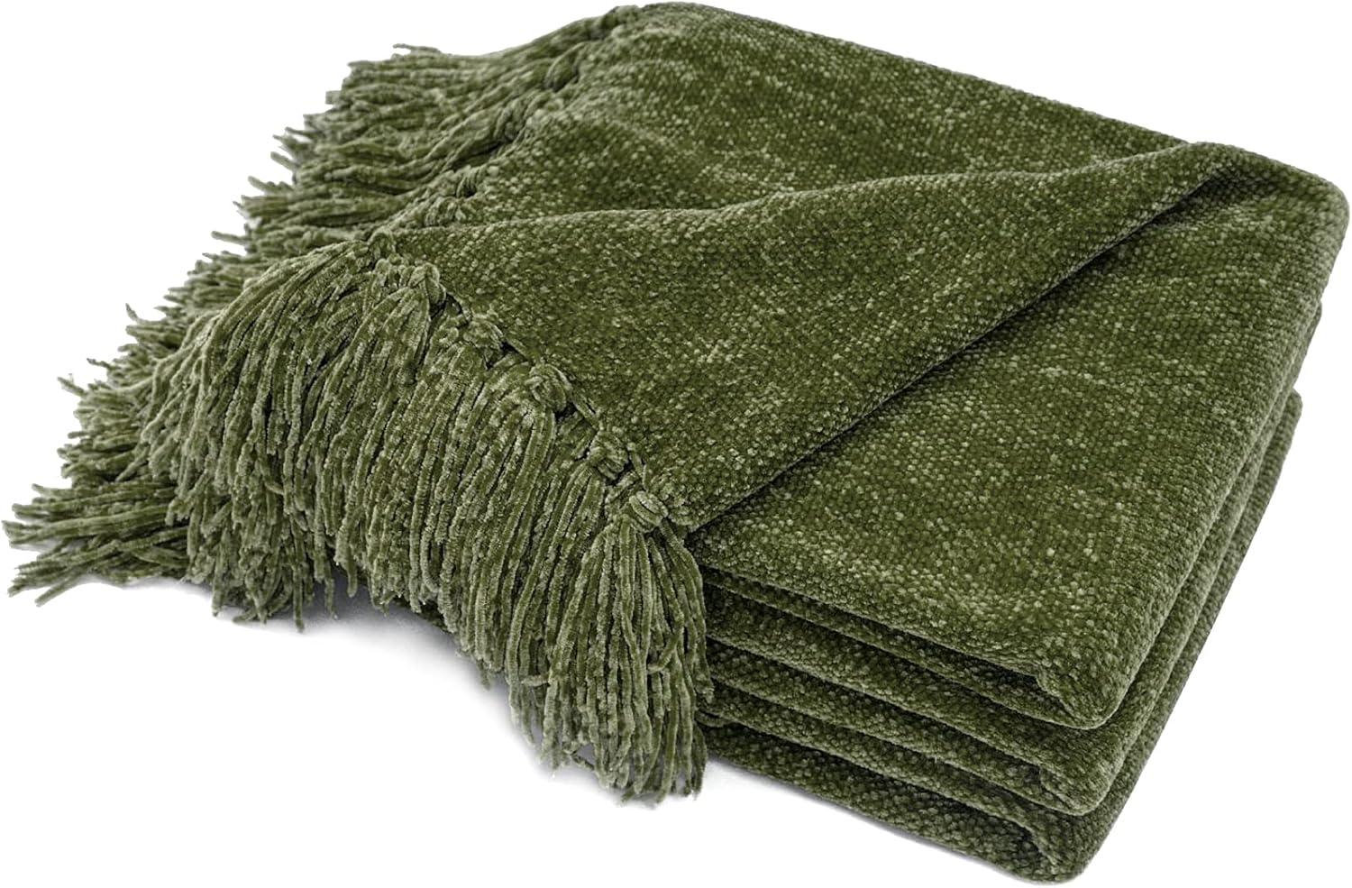 RECYCO Chenille Throw Blanket Soft Cozy for Couch Sofa Bed