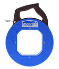 Blue Steel Fish Tape 120 ft - Durable Tuff-Grip Case for Long Runs