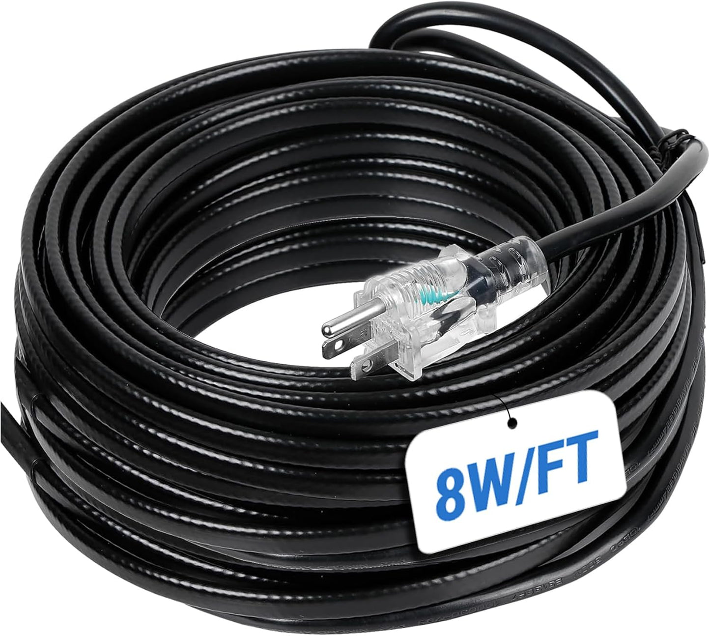 80FT Heat Tape for Roof and Gutters - Self-Regulating Cable