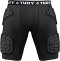 TUOY Padded Compression Football Shorts 5-Pad Girdle - Hip & Thigh