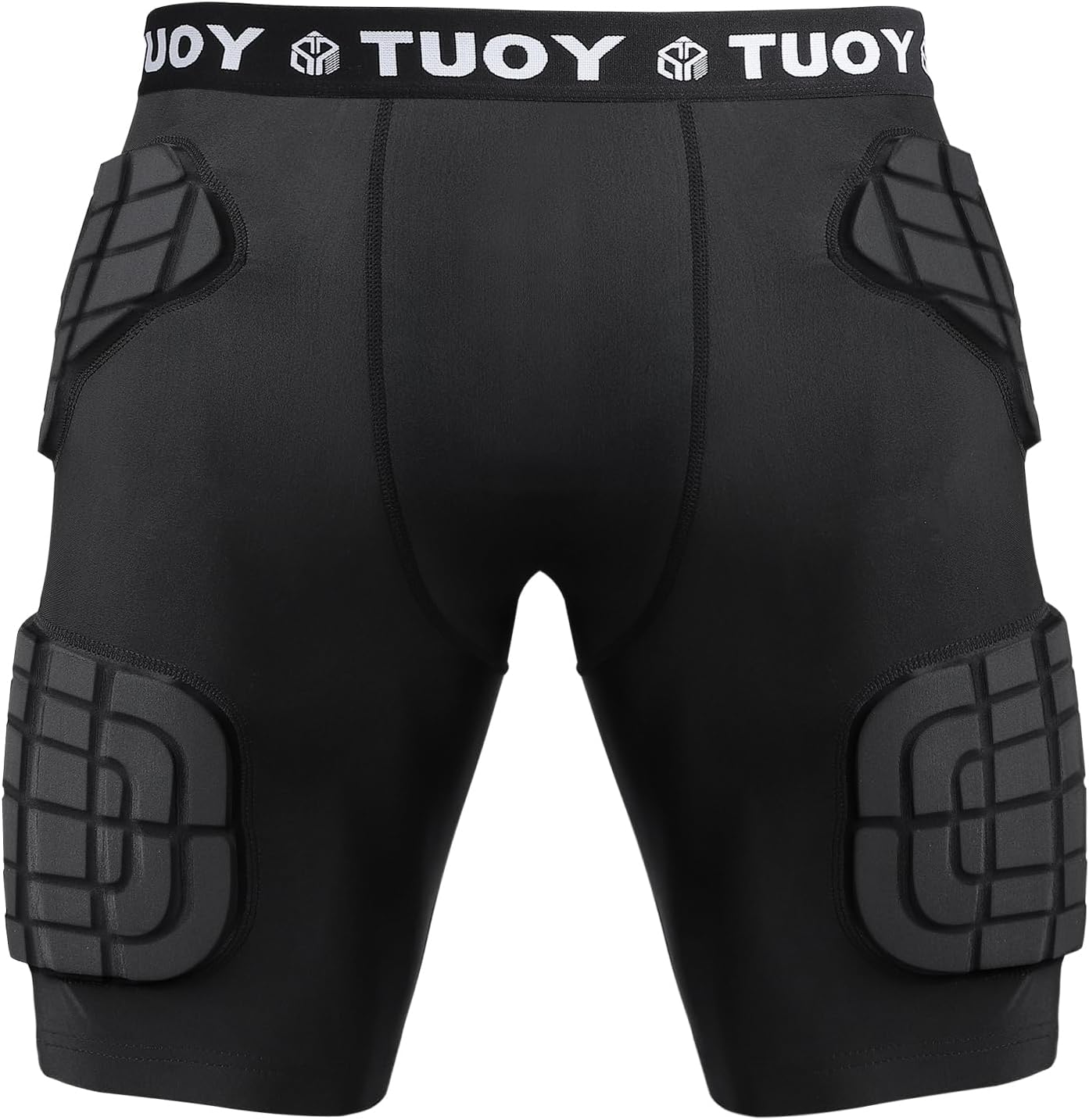 TUOY Adult Padded Compression Shorts for Football and Sports