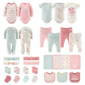 The Peanutshell Baby Girl Layette Set - 30 Piece Essential Newborn Clothes & Gifts