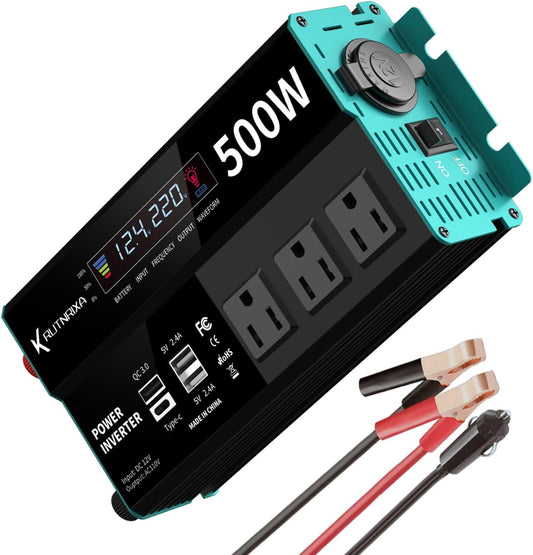 Power Inverters 12V DC to 110V AC Converter for Vehicles