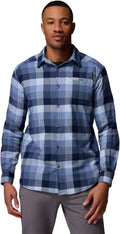 Columbia Men's Cornell Woods Flannel Long Sleeve Shirt - Classic Plaid
