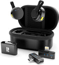 Wireless Mini Microphone for Camera iPhone Android - Dual Lav Mics
