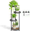 4 Tier Plant Stand Indoor Outdoor - Space-Saving Corner Rack