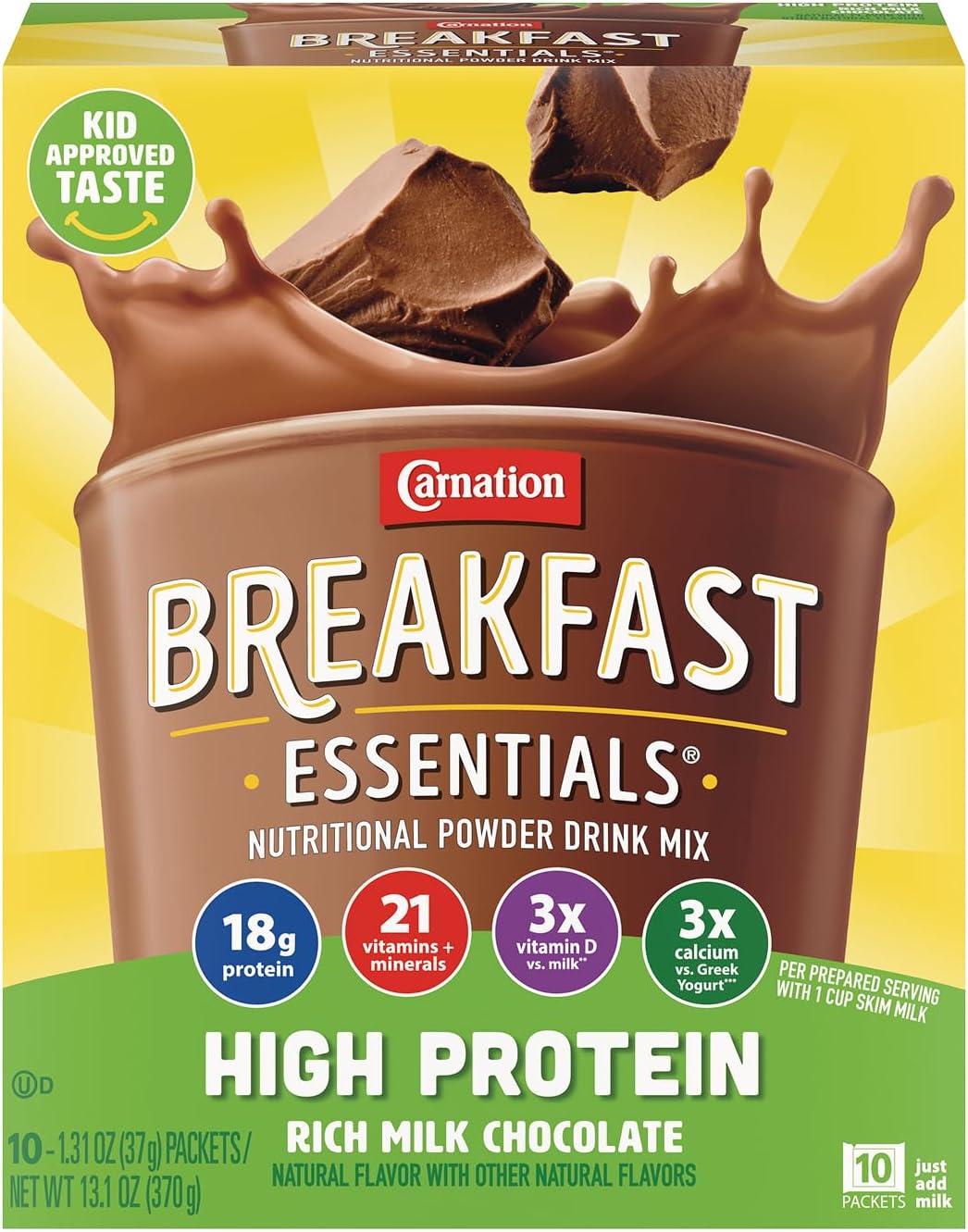 Carnation Breakfast Essentials High Protein Drink Mix for Nutrition