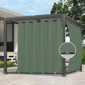 Outdoor Curtains Waterproof Windproof Patio Curtain 110x96 in - Sage