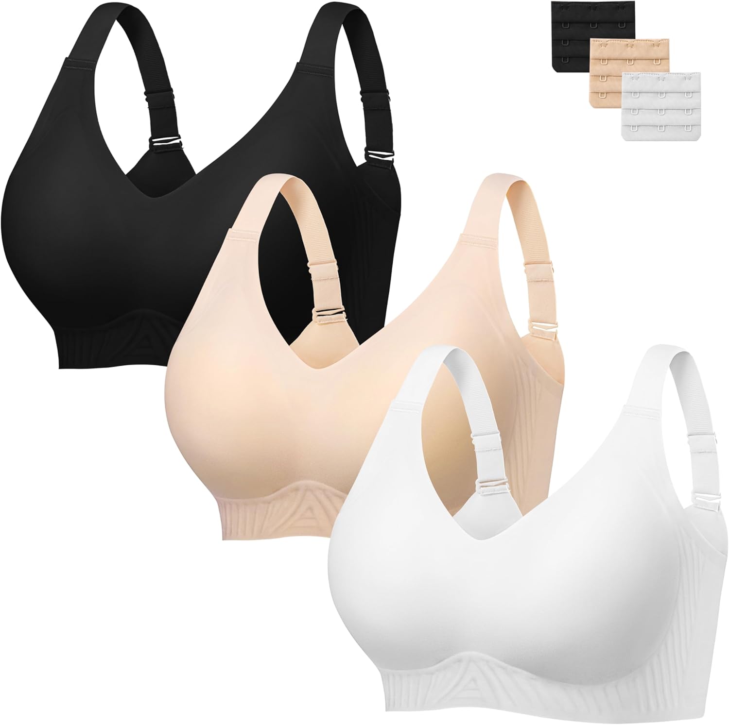 Comfortable Wireless Push Up Bra for Women by habibee