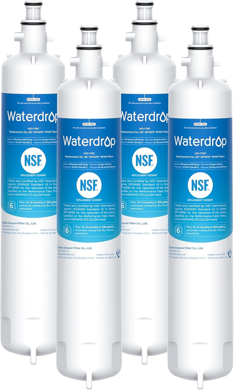 Waterdrop Replacement for GE RPWFE Water Filter - Premium Quality
