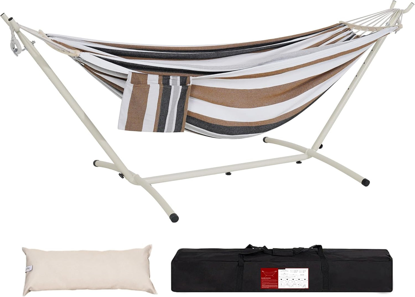 LazyDaze Double Hammock with Stand for Outdoor Relaxation