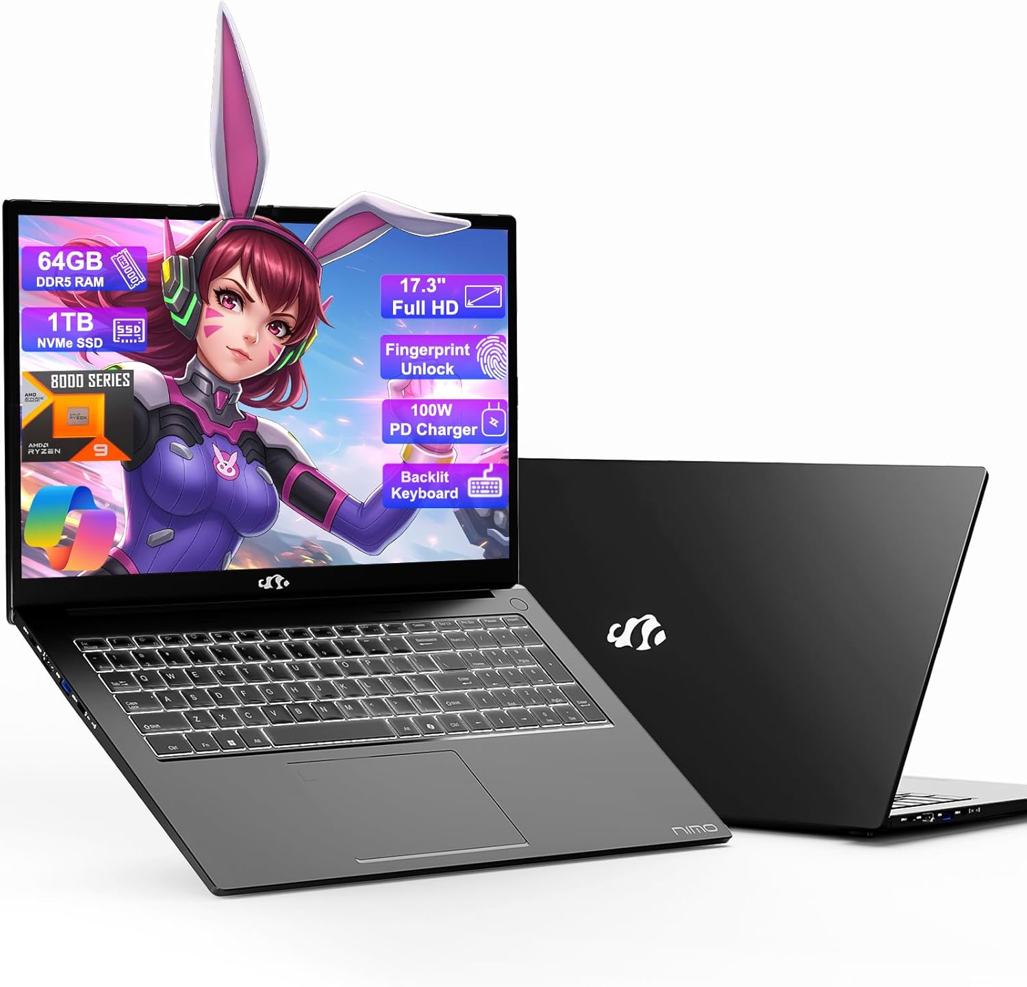 17.3 Gaming Laptop with AI 9 8945HS and 64GB RAM for All Needs