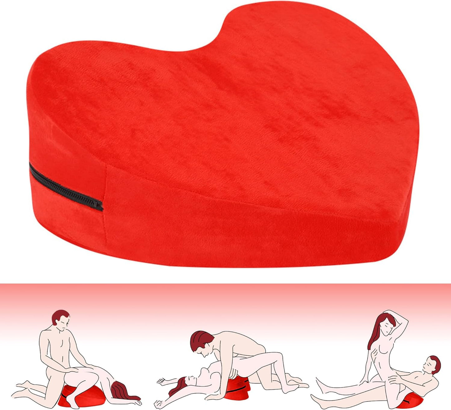 Heart Shaped Sex Pillow for Couples - Foam Position Cushion