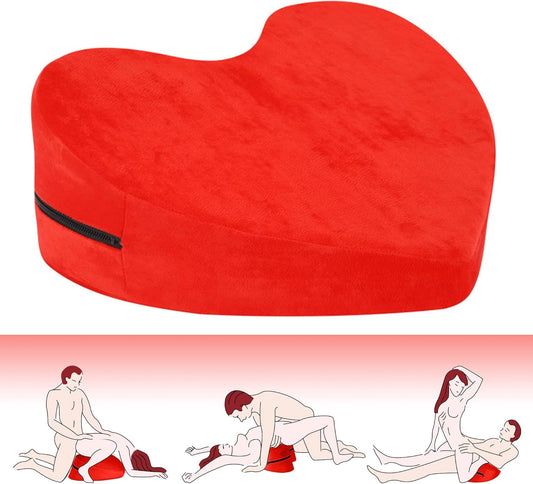 Heart Shaped Sex Pillow for Couples - Foam Position Cushion