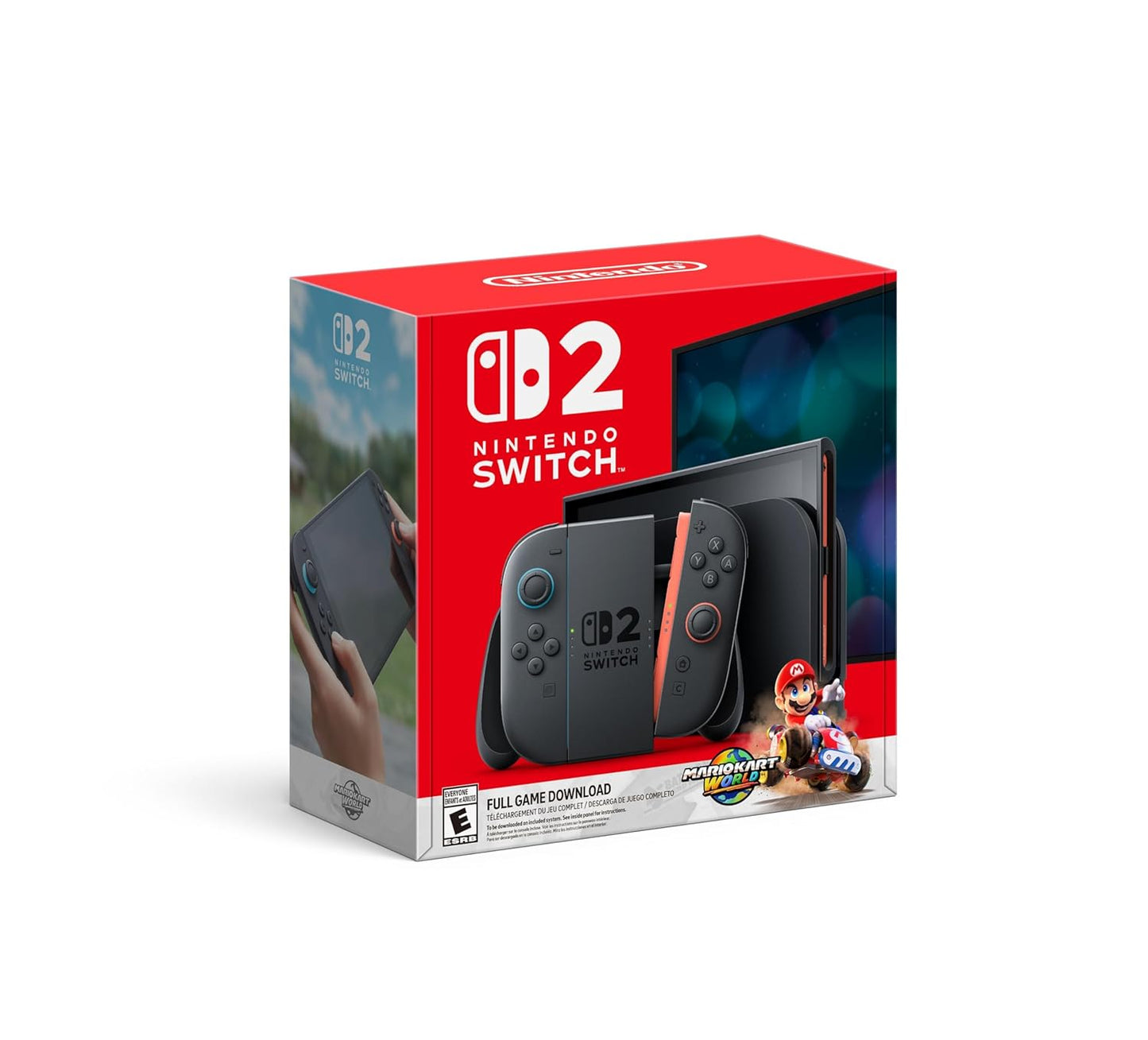 Nintendo Switch 2 Bundle with Mario Kart World Game Download