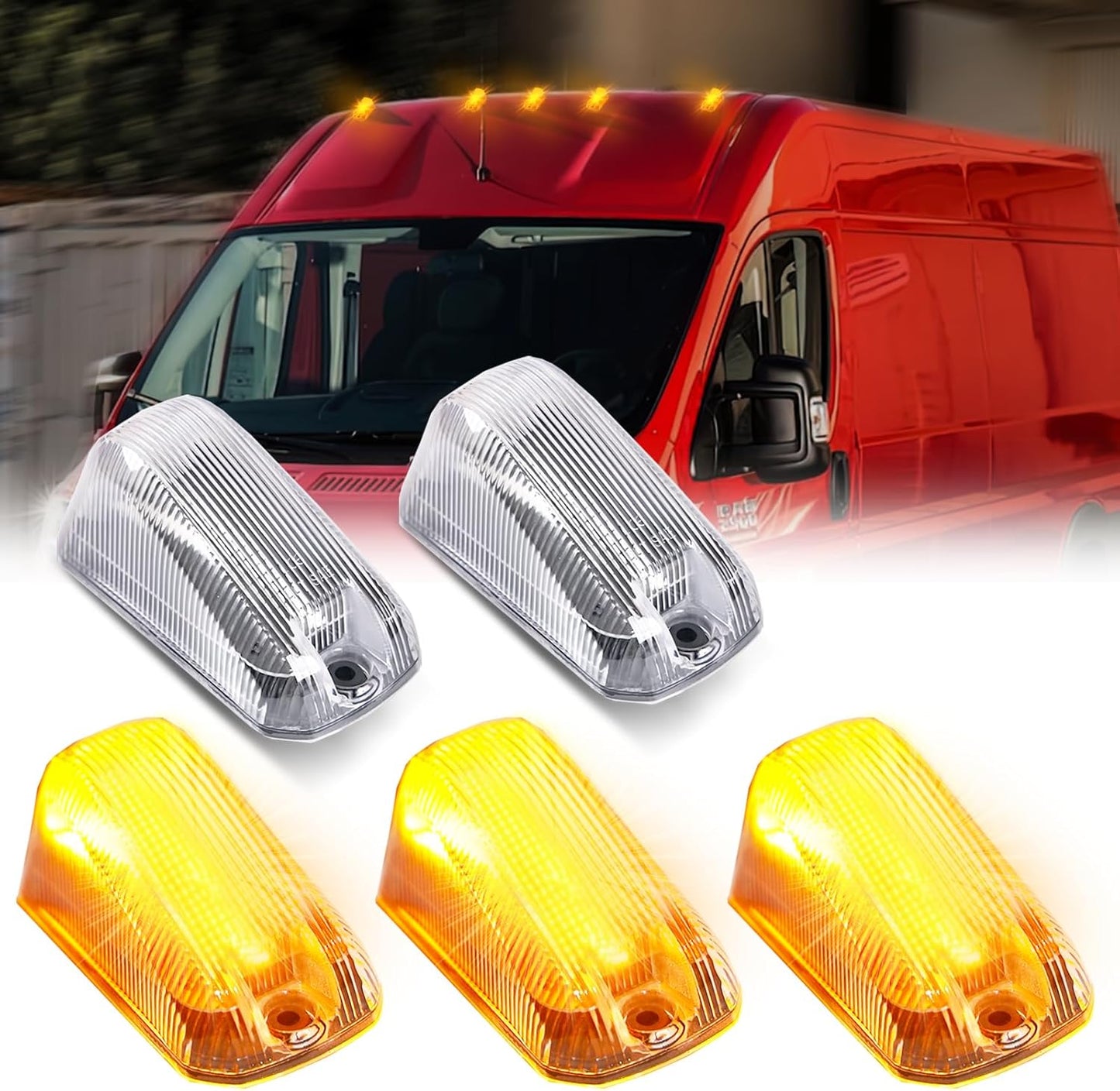 Cab Roof Top Marker Lights for 2014-2023 Dodge Ram ProMaster