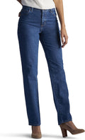 Lee Women's Relaxed Fit All Cotton Straight Leg Jean - Hearty Denim