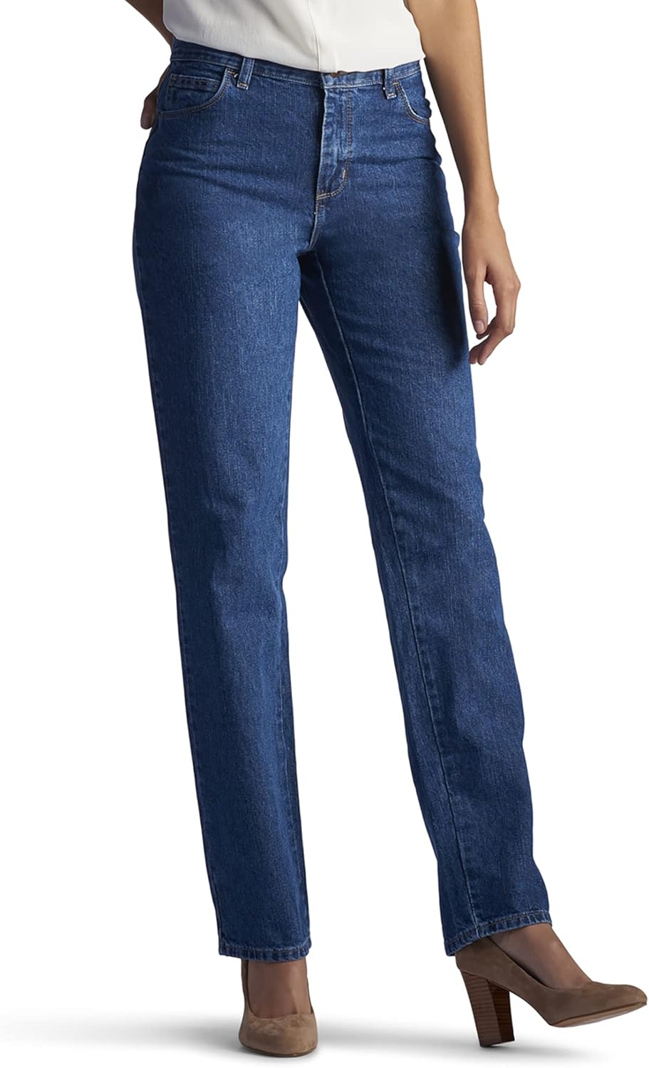 Lee Women's Relaxed Fit All Cotton Straight Leg Jeans Review