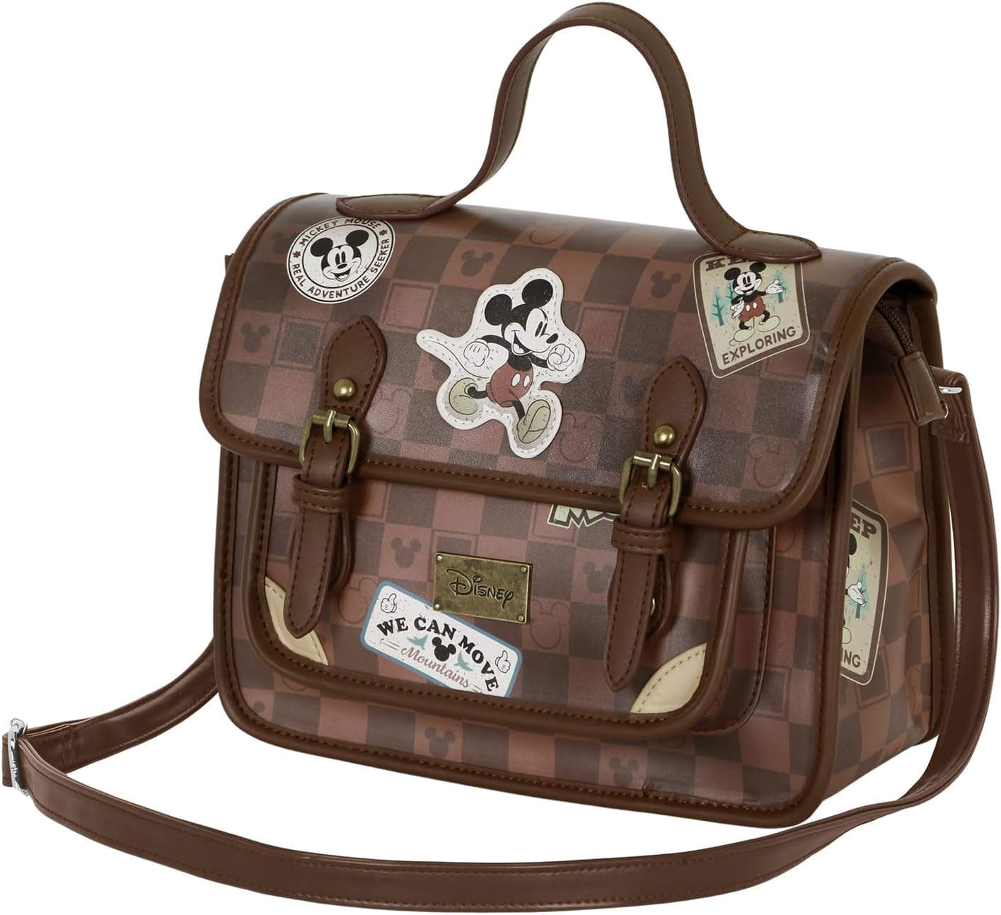 Karactermania Disney Brown Mickey Mouse Satchel